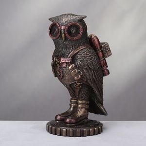 Steampunk Owl Soldier with Goggles